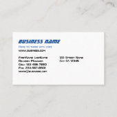 Lieferwagen Visitenkarte (Rückseite)