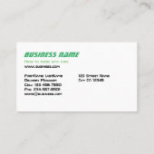 Lieferwagen Visitenkarte (Rückseite)