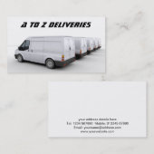 Lieferwagen-Visitenkarte Visitenkarte (Vorne/Hinten)