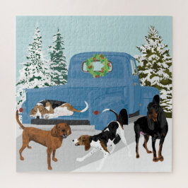 Lieferwagen Winter Coonhounds Puzzle