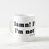 Lieferwagen zeichnet - "ich bin froh ich bin nicht kaffeetasse (Vorderseite Links)