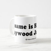 LIEFERWAGEN ZEICHNET - "mein Name ist Haywood Kaffeetasse (Vorderseite Links)