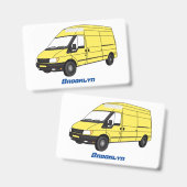 Lieferwagenillustrierung Ausweis (Vorder- & Rückseite)