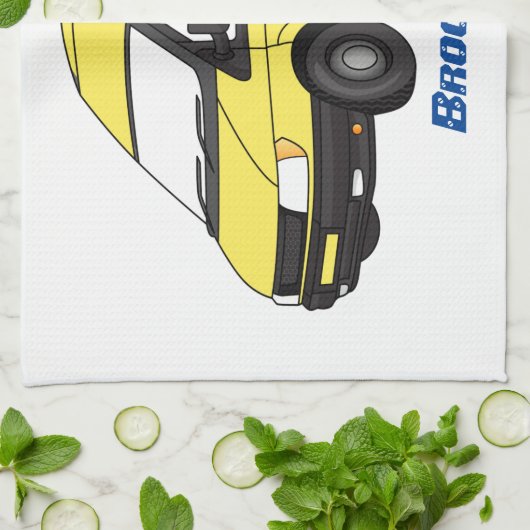 Lieferwagenillustrierung Geschirrtuch (Gefaltet)