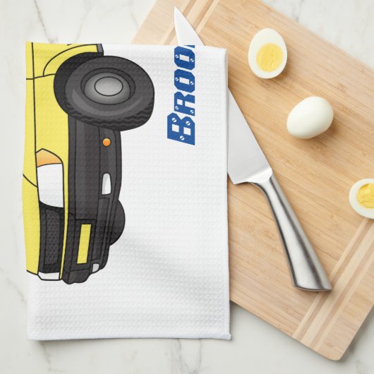 Lieferwagenillustrierung Geschirrtuch (Viertel Falte)