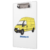 Lieferwagenillustrierung Klemmbrett (Links)