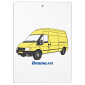 Lieferwagenillustrierung Klemmbrett (Rückseite)