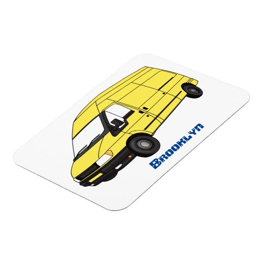 Lieferwagenillustrierung Magnet (Linke Seite)