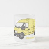 Lieferwagenillustrierung Mattglastasse (Mittel)