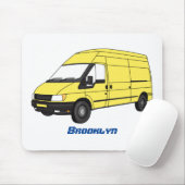 Lieferwagenillustrierung Mousepad (Mit Mouse)