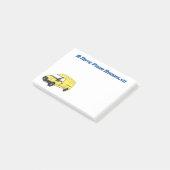Lieferwagenillustrierung Post-it Klebezettel (angewinkelt)