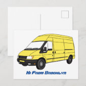 Lieferwagenillustrierung Postkarte (Vorne/Hinten)