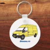 Lieferwagenillustrierung Schlüsselanhänger (Vorderseite)