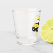 Lieferwagenillustrierung Schnapsglas (Links)