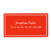 Lieferzeit von Red White Hand Script Template (Vorne)