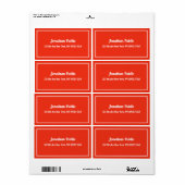 Lieferzeit von Red White Handwriting Template (Vorne)