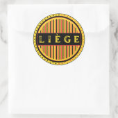 Liège City Pride Emblem – Belgian Identity Runder Aufkleber (Tasche)