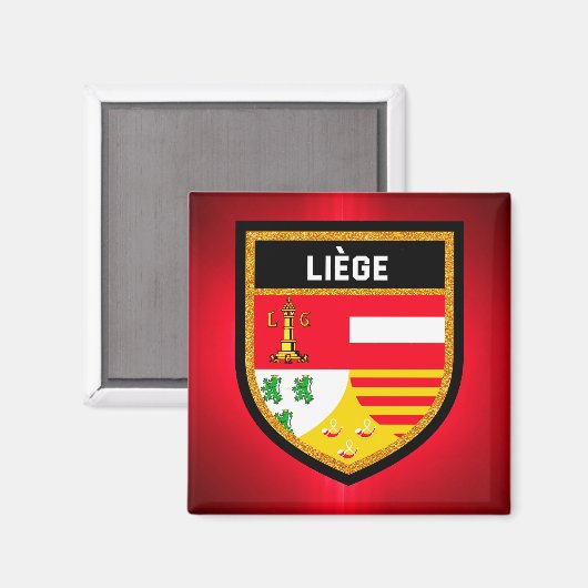 Liège Flag Magnet (Vorderseite/Rückseite)