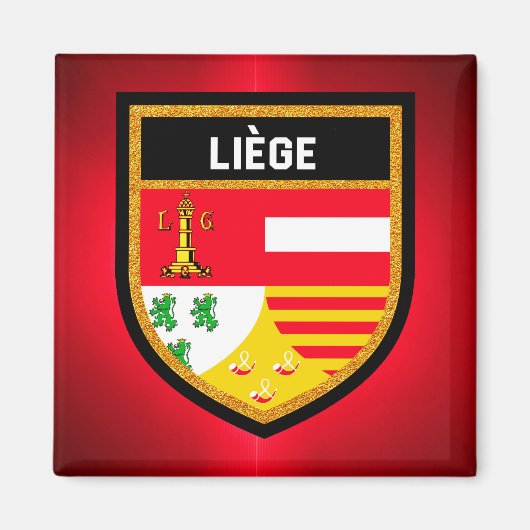 Liège Flag Magnet (Vorne)