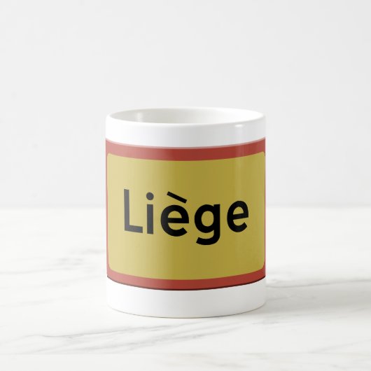 Liège road sign kaffeetasse (Mittel)