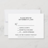 Liegeanforderung für tropische grüne Blätter RSVP Karte (Rückseite)