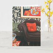 "Liegen-" Kunst-Karte Karte (Gelbe Blume)