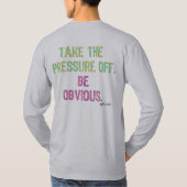 Liegen Sie auf der Hand T-Shirt (Rückseite)