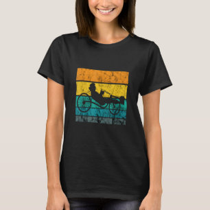 Liegende Dreiradfahrer Vintage Retro Dreiradfahrer T-Shirt