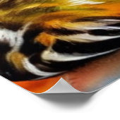 Liegende Katze, Aquarell -  Poster (Ecke)