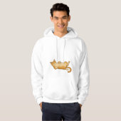 Liegende Katze Hoodie (Vorne ganz)
