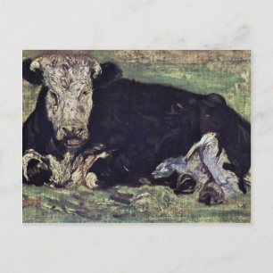 Liegende Kuh von Vincent Van Gogh Postkarte
