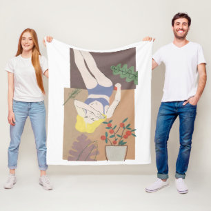 Liegenfrau Fleecedecke