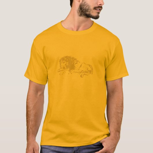 Liegenlöwe-Shirt T-Shirt (Vorderseite)