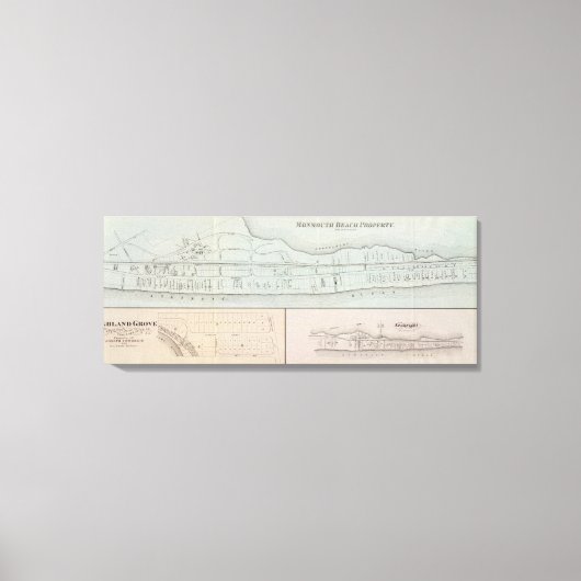 Liegenschaft Monmouth Beach in New Jersey Leinwanddruck (Vorderseite)