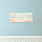 Liegenschaft Monmouth Beach in New Jersey Leinwanddruck (Insitu (Holzboden))