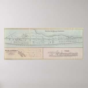 Liegenschaft Monmouth Beach in New Jersey Poster