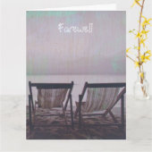 Liegestuhl groß karte (Gelbe Blume)