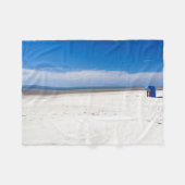Liegestuhl in der Nordsee Fleecedecke (Vorderseite (Horizontal))