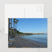 Liegestuhl, Strandpostkarte Postkarte (Vorne/Hinten)
