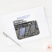 Liegestühle am Brighton Beach, (UK) Aufkleber (Umschlag)