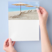 Liegestühle am Strand Flyer (Hand)