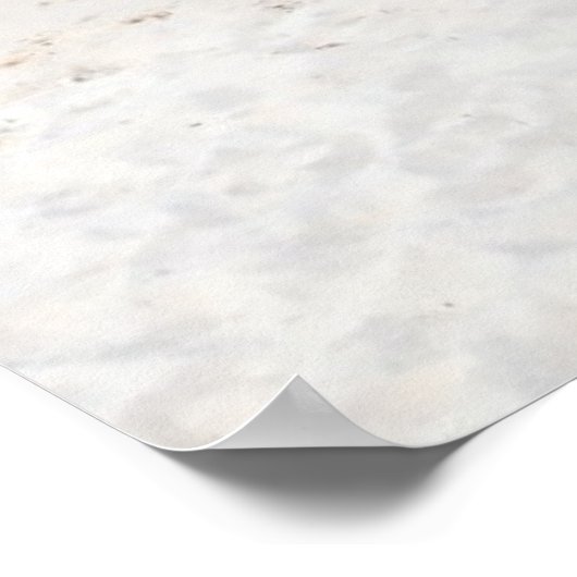 Liegestühle am Strand Poster (Ecke)