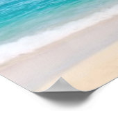 Liegestühle am Strand Poster (Ecke)