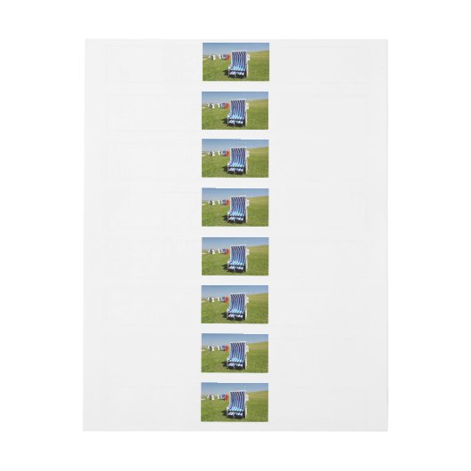 Liegestühle an der Nordsee (Bogen)