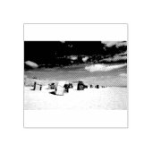 Liegestühle an der Nordsee Gummistempel (Prägung)