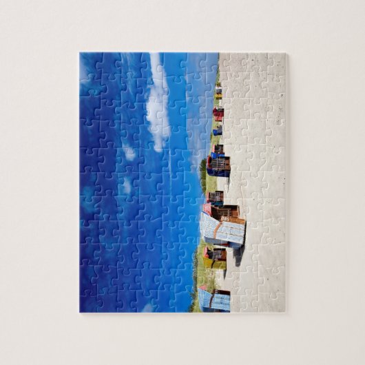 Liegestühle an der Nordsee Puzzle (Vertikal)