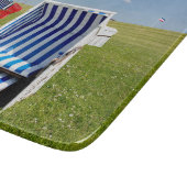 Liegestühle an der Nordsee Schneidebrett (Ecke)
