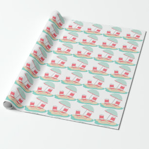 Liegestühle Geschenkpapier