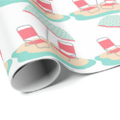 Liegestühle Geschenkpapier (Rolleneckpunkt)