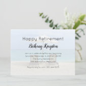 Liegestühle glückliche Party Einladung für die Pen (Stehend Vorderseite)